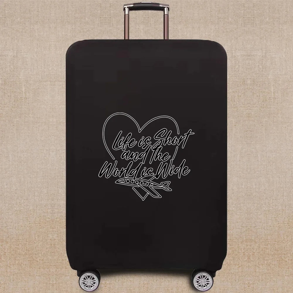 Travel Elastic Protective Cover Luggage Case Travel Global Pattern Series Luggage Cover 18-32inch Travel Accessories