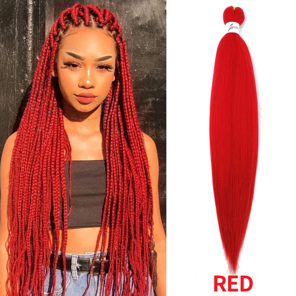 Braiding Hair Pre Stretched Synthetic Braid Extensions Jumbo Braid for Senegalese Passion Twist Box Braid Hair Bundles IPARTY