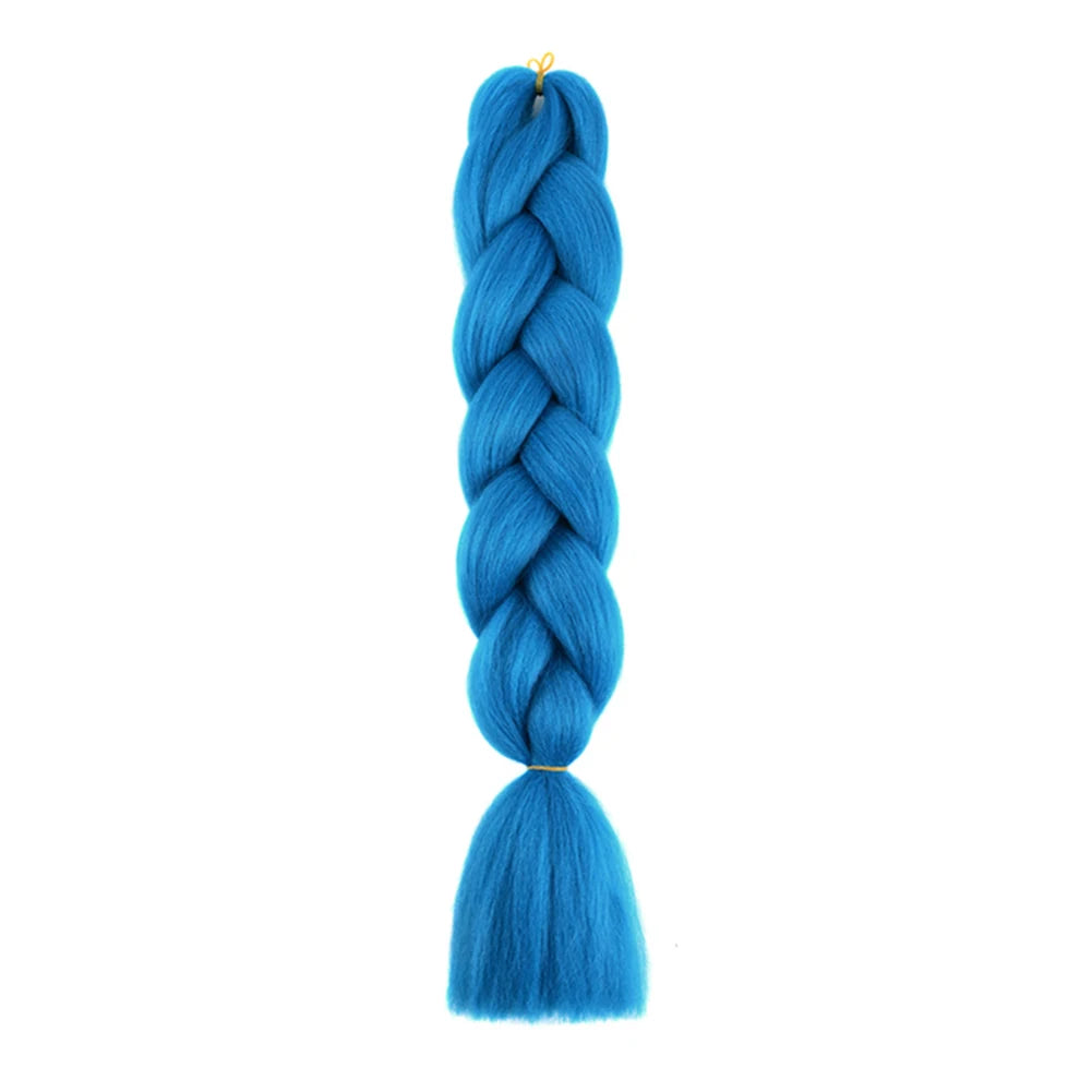 Jumbo Braids Extensions — 24" Synthetic Kanekalon Yaki Straight (Afro Ombre Piano Color)
