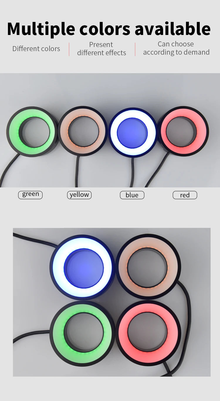 Shadowless Light Source Vision Inspection System with High Brightness & Uniformity for CCD Industrial Camera LED Machine Vision