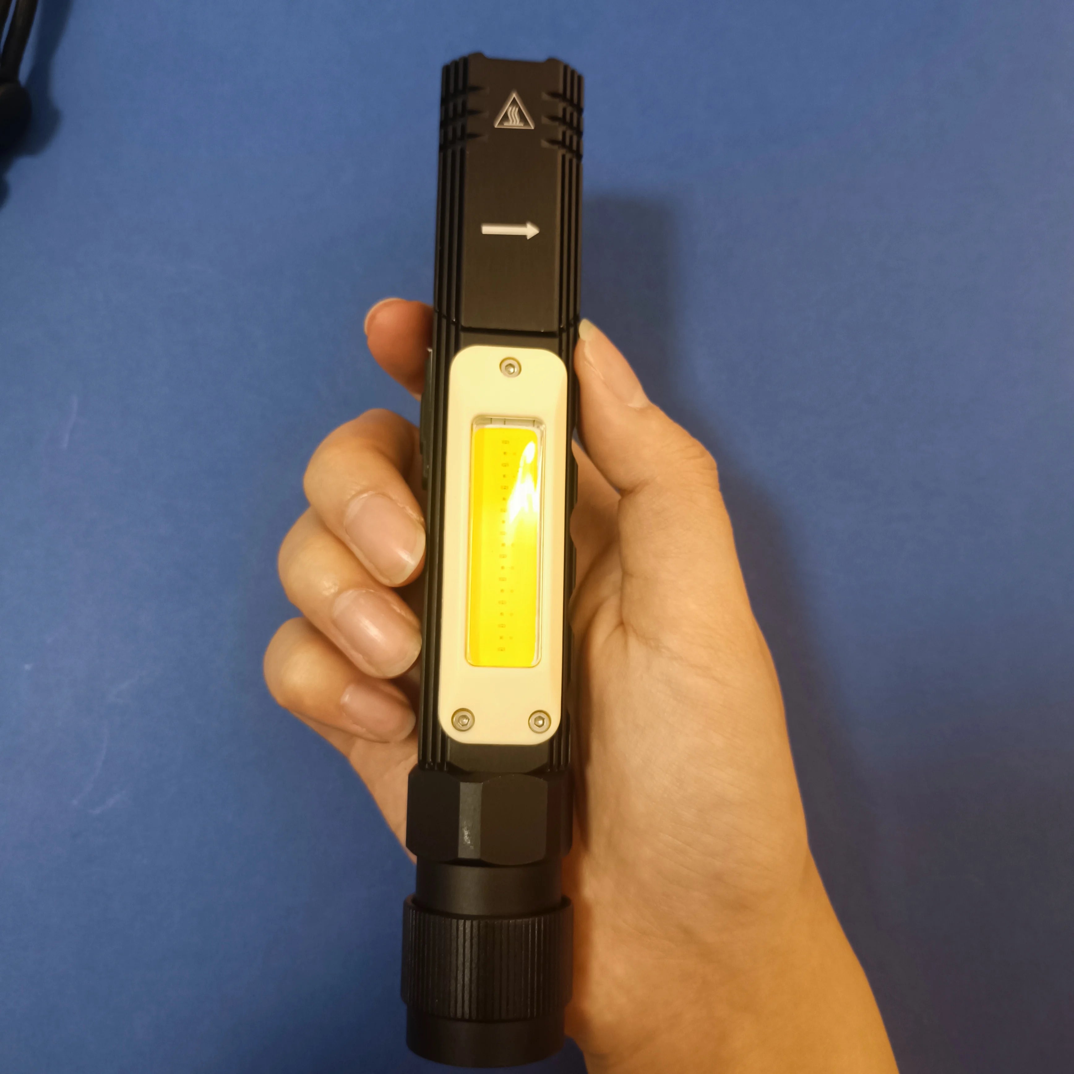 [Clearance Sale] USB Rechargeable Strong Power Flashlight Outdoor Waterproof Tactical Lantern Rotatable Lamp Emergency Light