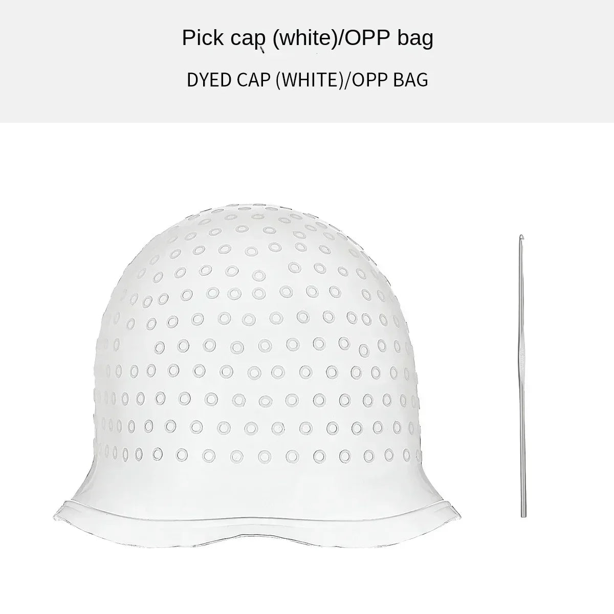 Salon Silicone Hair Coloring Cap Highlight Reusable Needle Hair Dying Frosting Hat Household Dye Hairstyling Tools Accessories