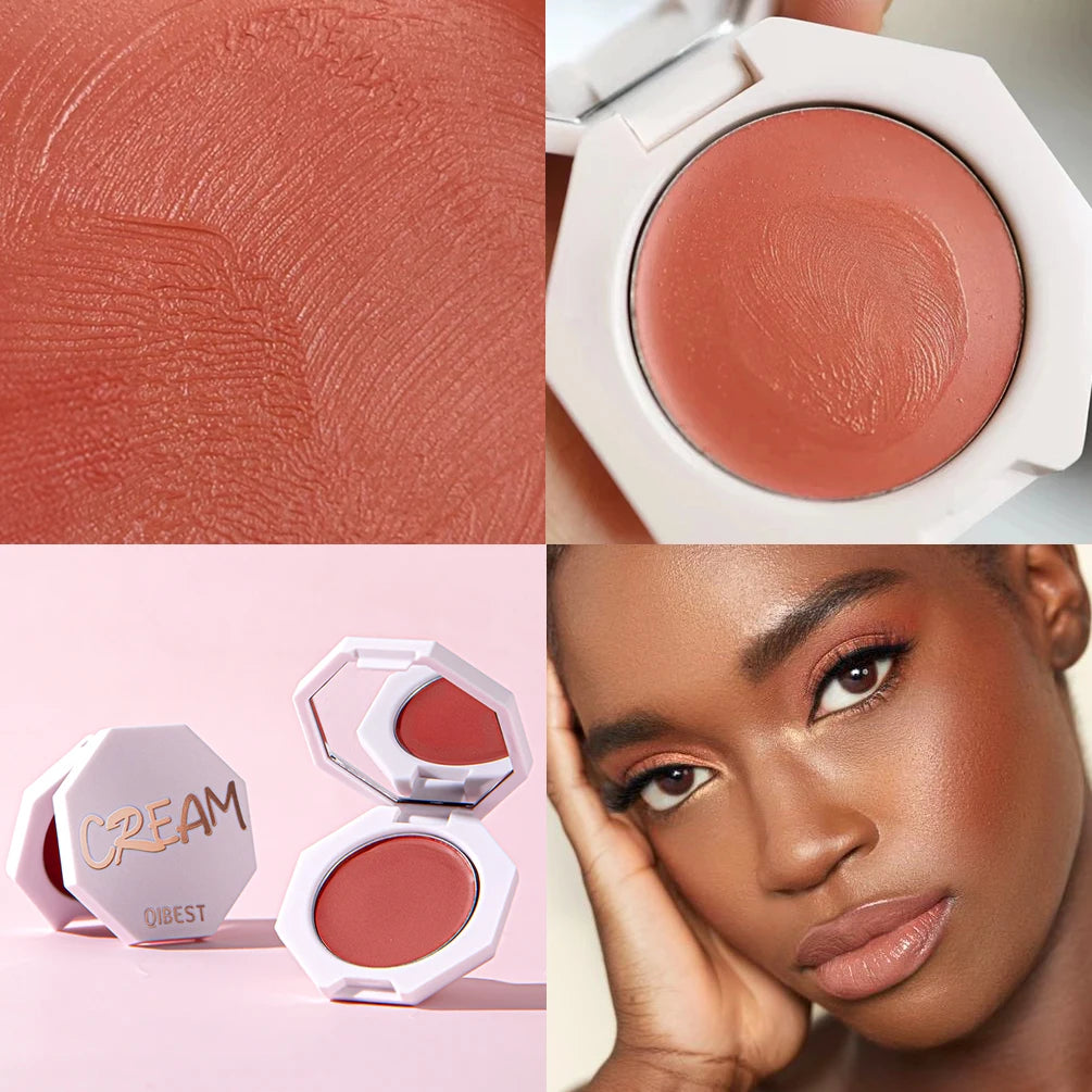 QIBEST Matte Blush Rouge Palette — Long-Lasting Natural Glow