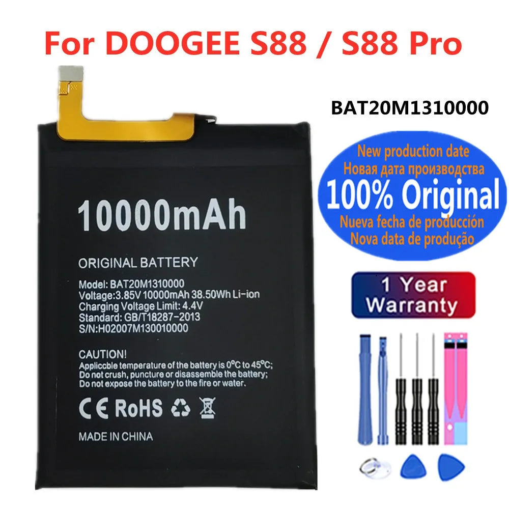 BAT20M1310000 100% Original Battery For Doogee S88 Pro Plus S88Plus S88Pro S86 Pro S86Pro V20 V20S V20 Pro V20Pro Batteries