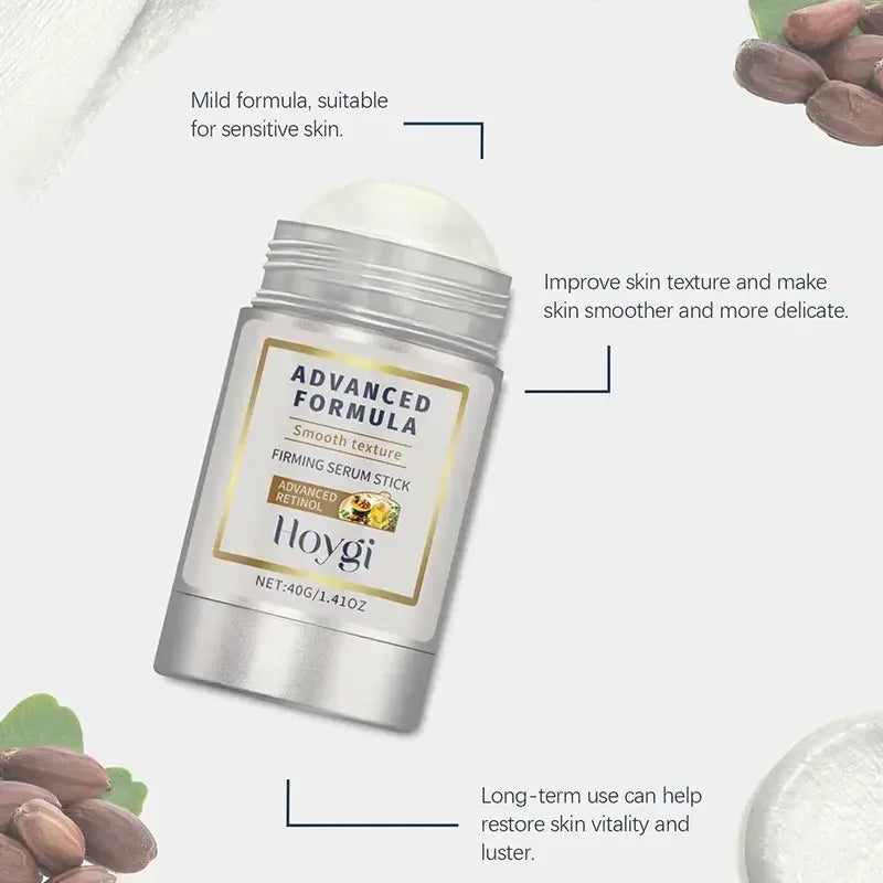 Retinol + Hyaluronic Acid Face Balm Stick – Anti-Wrinkle, Firming & Moisturizing Korean Skincare for Smooth, Plump, Youthful Skin