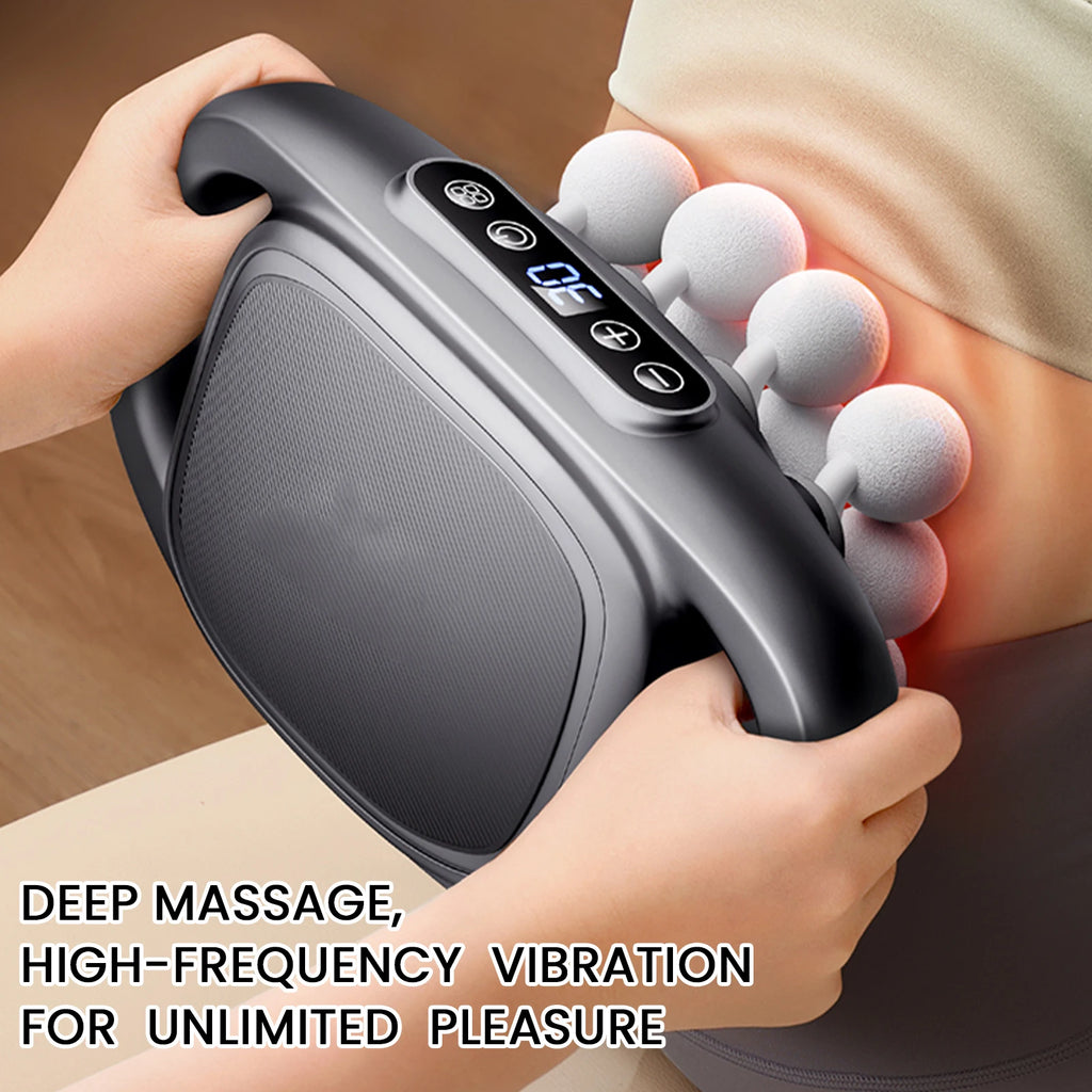 8/16 Head Massage Gun Set with 30 Intensities Full Body Electric Muscle Massager Percussion Massager for Legs Back Arms Waist