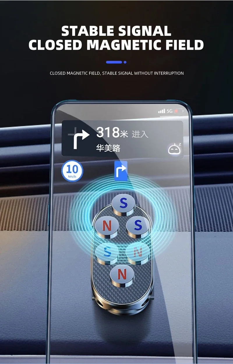 Magnetic Car Phone Holder Foldable Phone Stand For Skoda Octavia MK2 MK1 2 3 A5 A7 A8 Fabia Karoq Superb Rapid Kamiq Scala