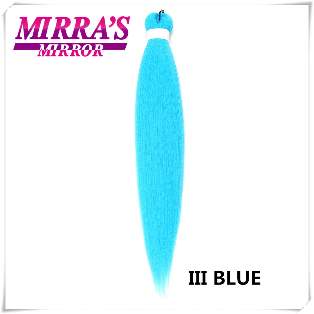 Braiding Hair Pre Stretched Soft Yaki Synthetic Crochet Hair Braid Extension Hot Water Setting Green Pink Orange Yellow Hair