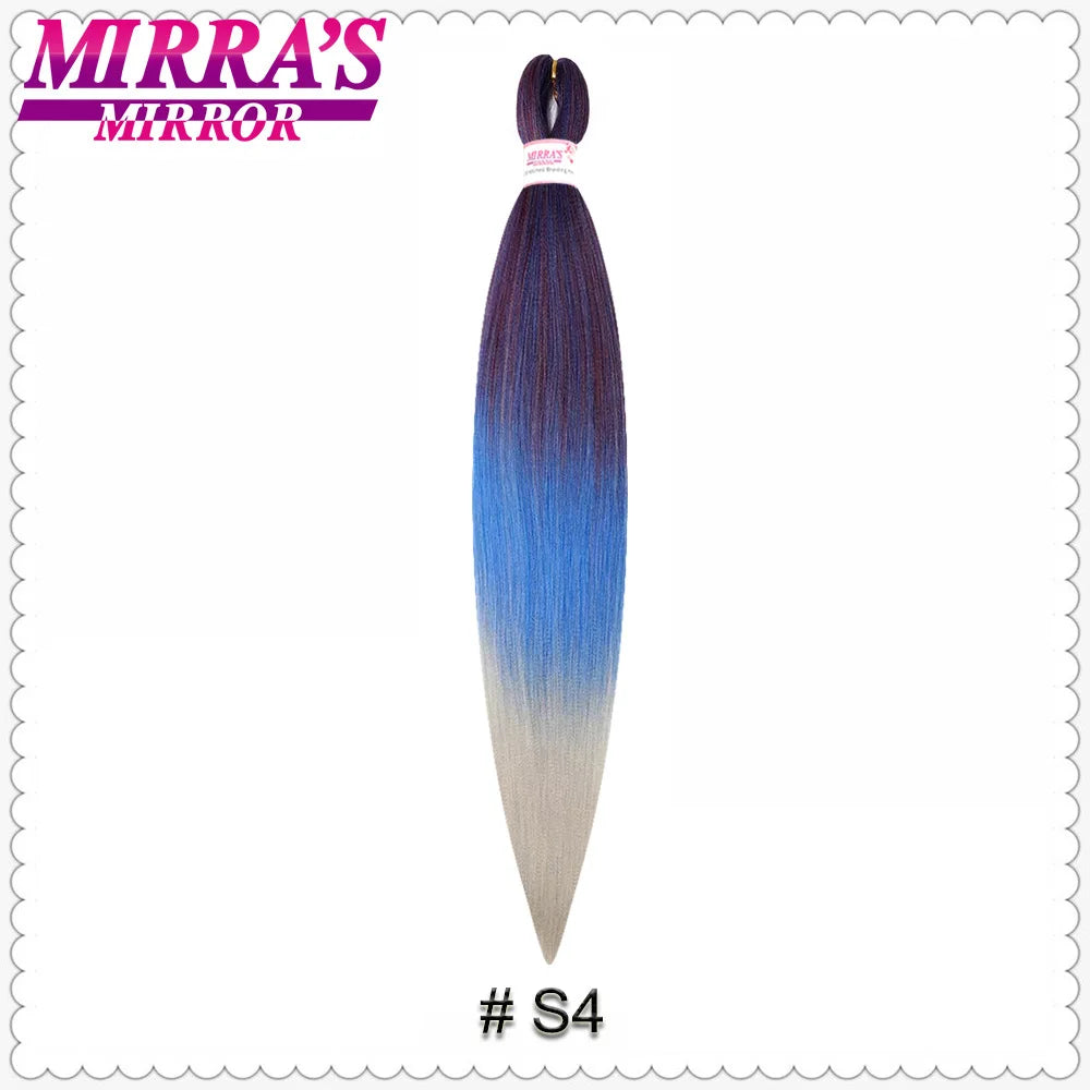 Corlorful Synthetic Jumbo Braids Hair Extensions 28 Inch Braiding Hair Pre Stretched Yellow Blue Green Red Pink Purple Braids