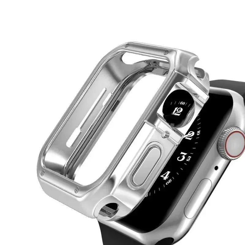 Jaytop Stainless Steel Watch Band + Case for Apple Watch (Ultra / Series 10–4 & SE) — Butterfly Buckle