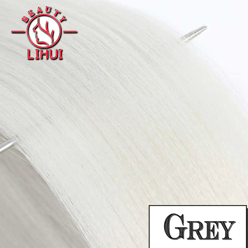 LIHUI Pre-Stretched Jumbo Braids — 26" 90 g Synthetic (Red/Pink, Frosted Colors)