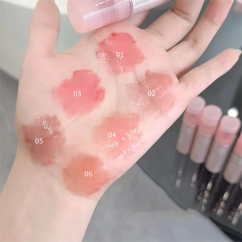 Water Sense Ice Translucent color Lip gloss Mirror water light toot lips appear tender pure water to hold makeup lip glaze