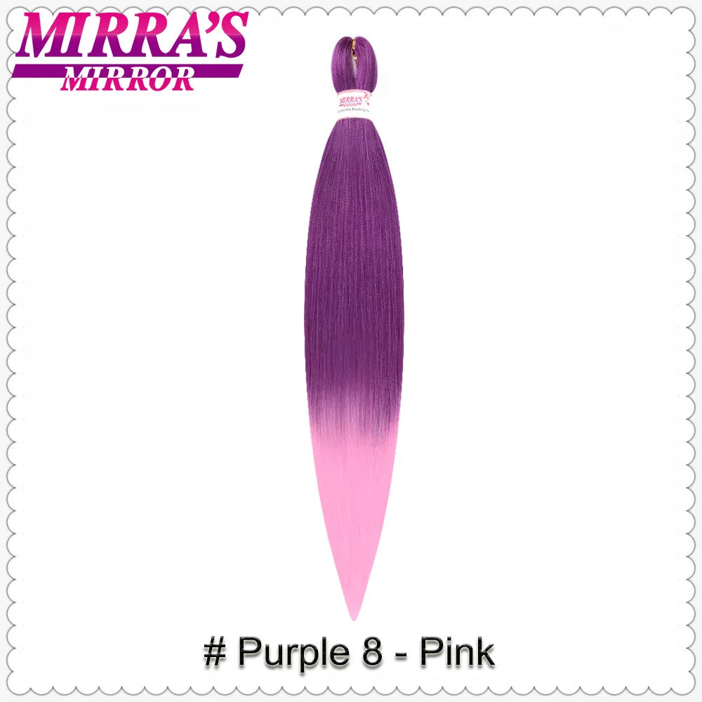 Corlorful Synthetic Jumbo Braids Hair Extensions 28 Inch Braiding Hair Pre Stretched Yellow Blue Green Red Pink Purple Braids