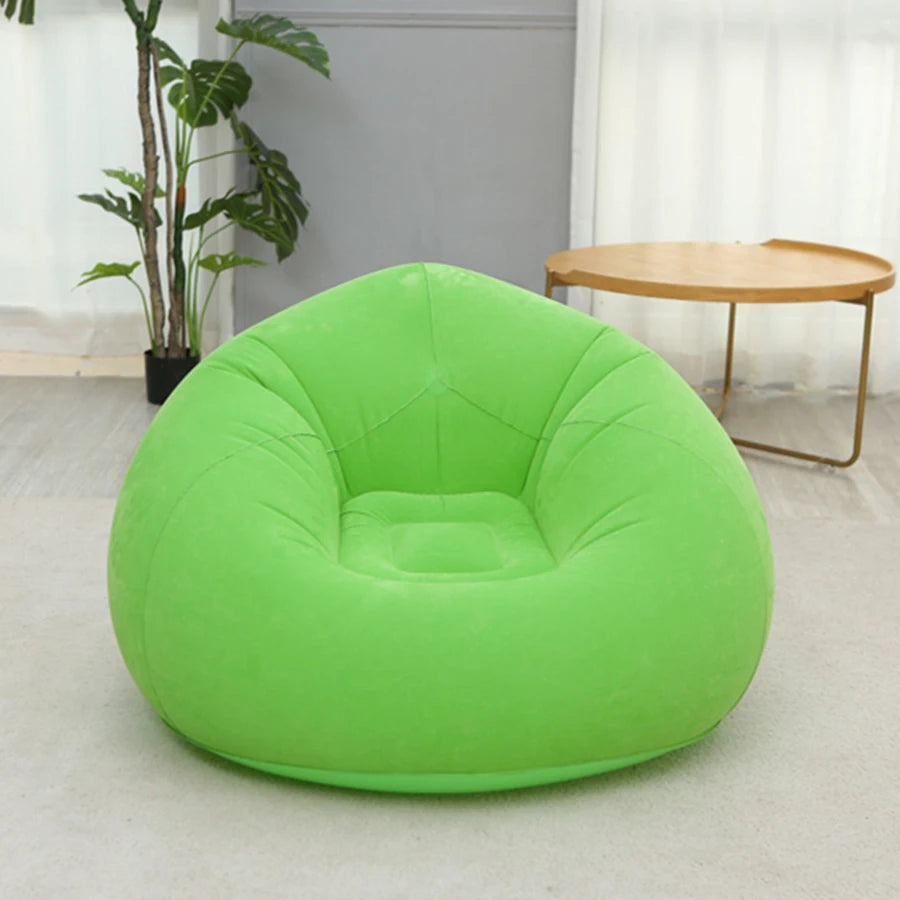 1pc inflatable bean bag sofa - foldable, easy to carry, soft and comfortable inflatable lounge chair, suitable for outdoor/indoo