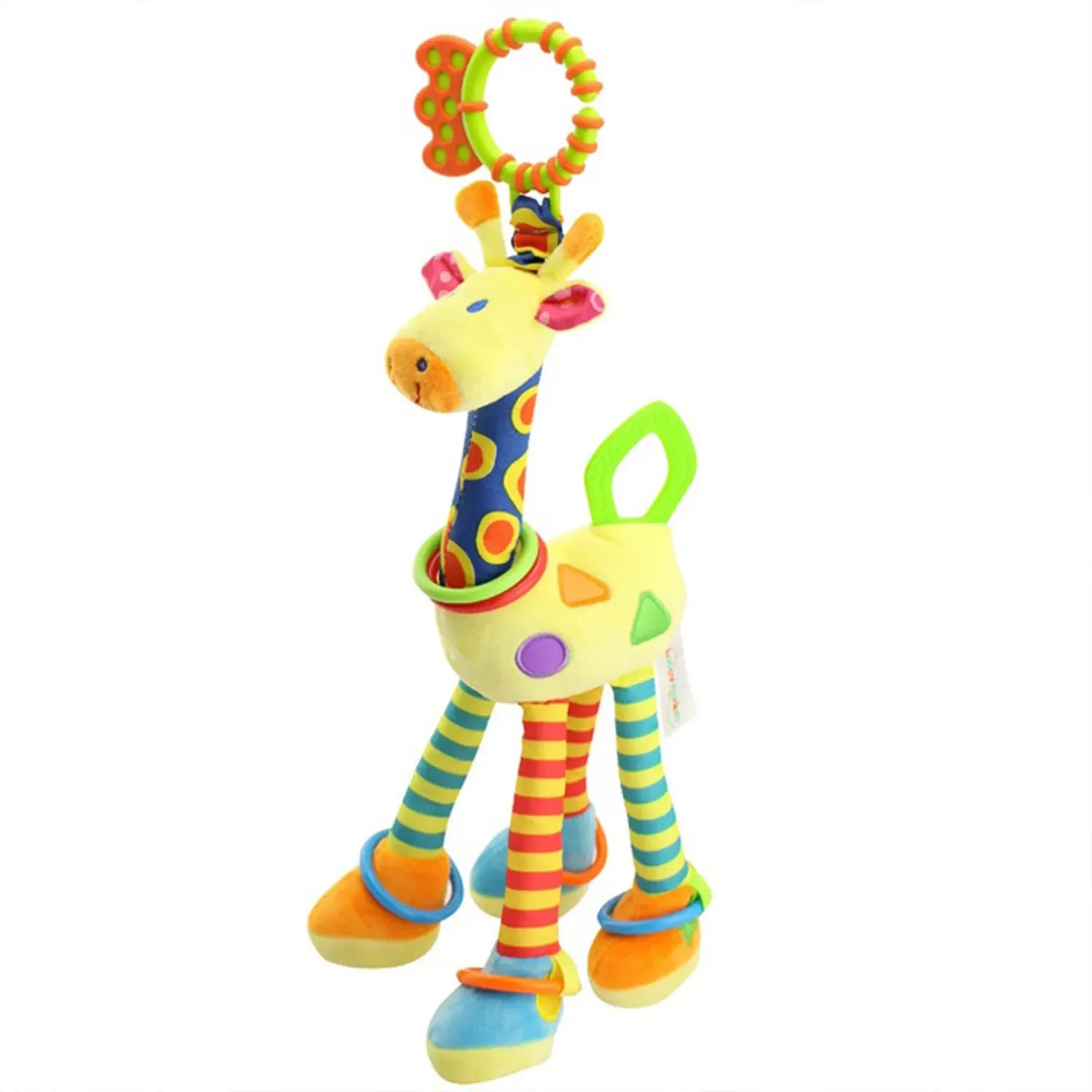 7Types Baby handheld toys rattle music Teether can bite Baby grip training Crib bell Stroller hanging bell Giraffe gift