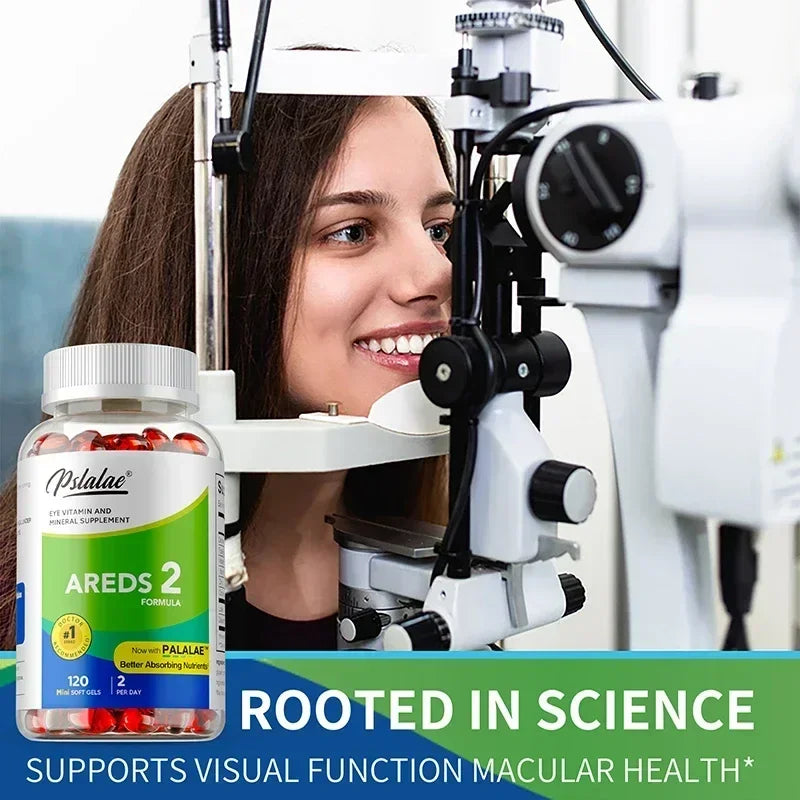 AREDS 2 Eyes Capsules - Contains Lutein and Zeaxanthin To Support Vision and Macula Health, Relieve Eye Fatigue - 120 Capsules