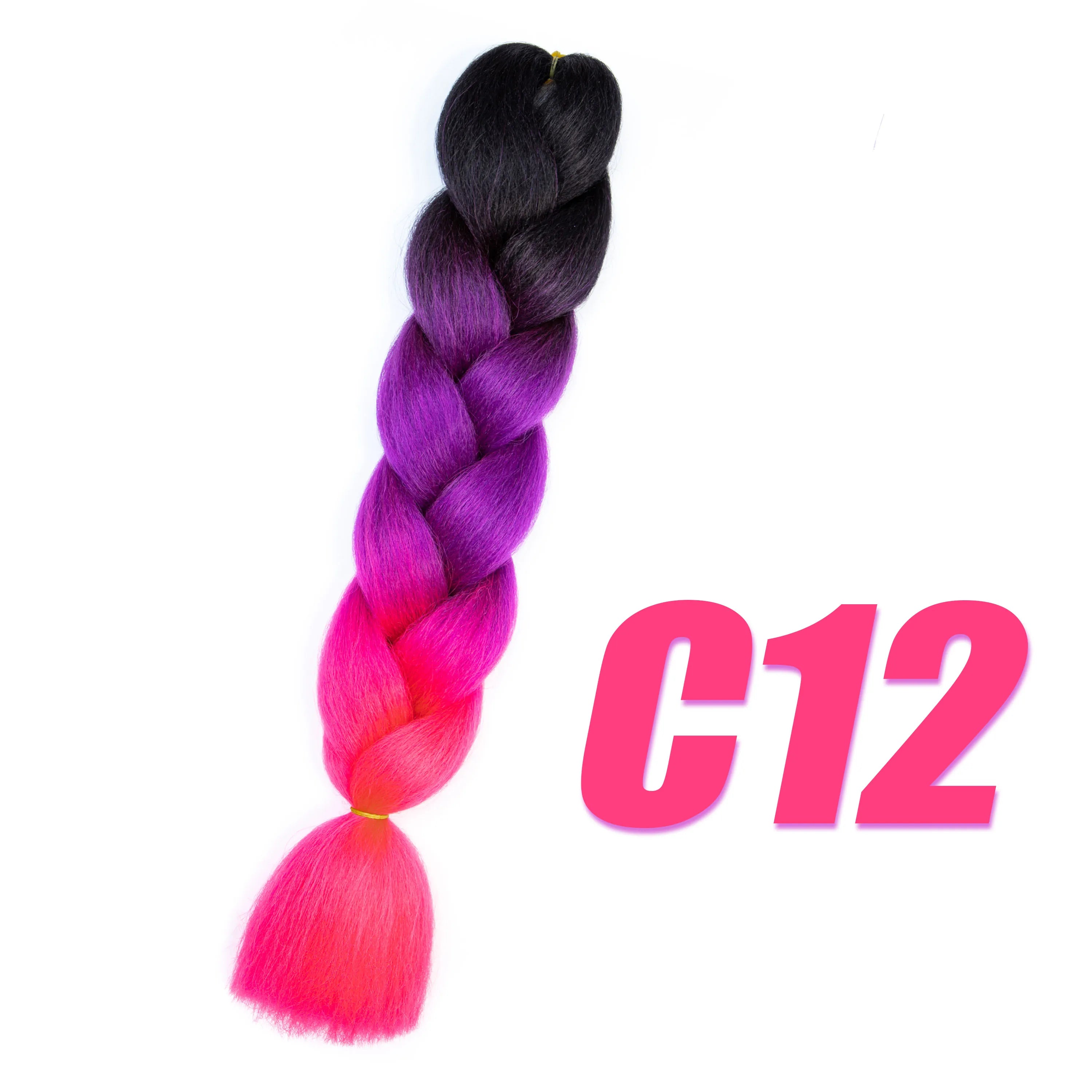 Synthetic Kanekalon Crochet Hair Braiding Hair Pre Stretched Curly Jumbo Braids Extensions Hair Accessories For Girls Braids