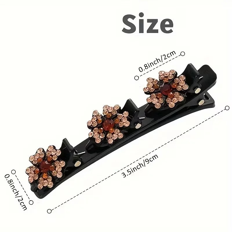 Butterfly Braided Hair clip for women elegant temperament Side Clip Fashion Girl Hairpin Hair Accessories duckbill clip