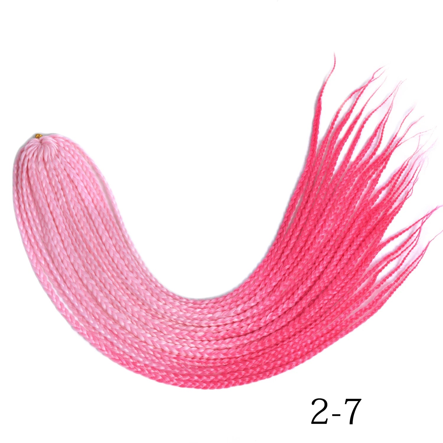 Synthetic Box Braids Hair Colored Crochet Hair Extensions Ombre Blue Gray Hook Braids Hairpiece For Women Cosplay Daily Use 24''