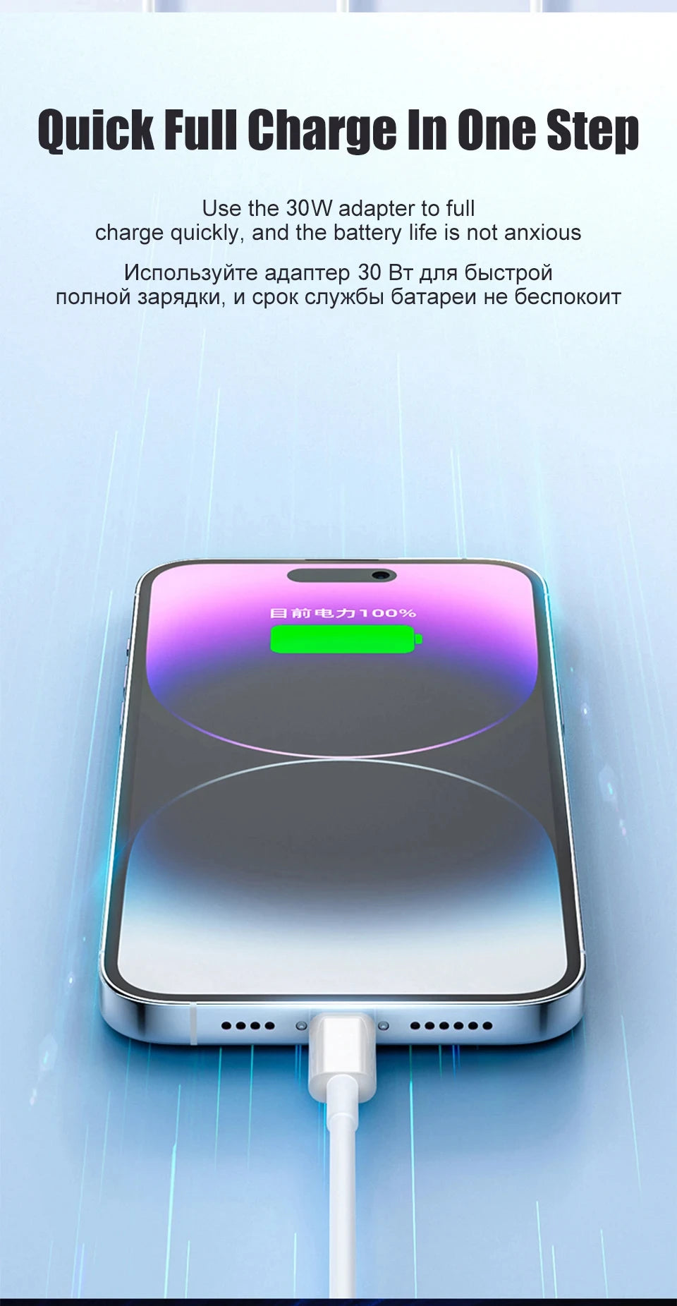 PD 30W USB Cable For Apple iPhone 15 14 13 12 11 Pro Max 7 8 Plus XS X XR Fast Charging USB C Cable Charge Date Wire Accessories