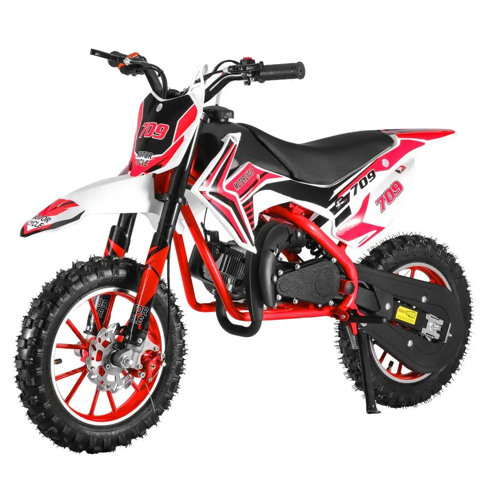 49cc 2-Stroke Kids Dirt Bike (Red)