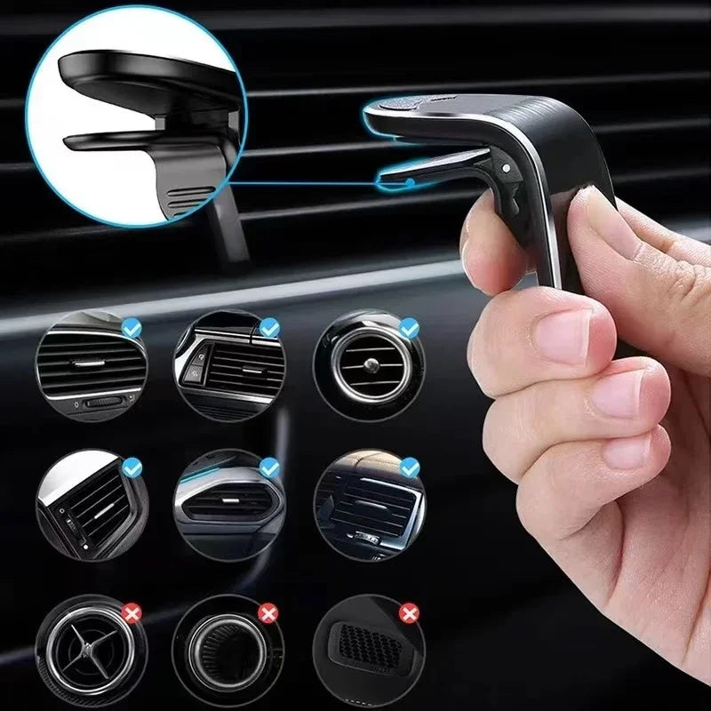 Magnetic Car Phone Holder Metal Stand Accessories For Audi Sline RS A3 A4 A6 A5 Q5 A1 Q7 Q3 Q2 Q8 A7 A8 TT S1 SQ5 RSQ3 RSQ8