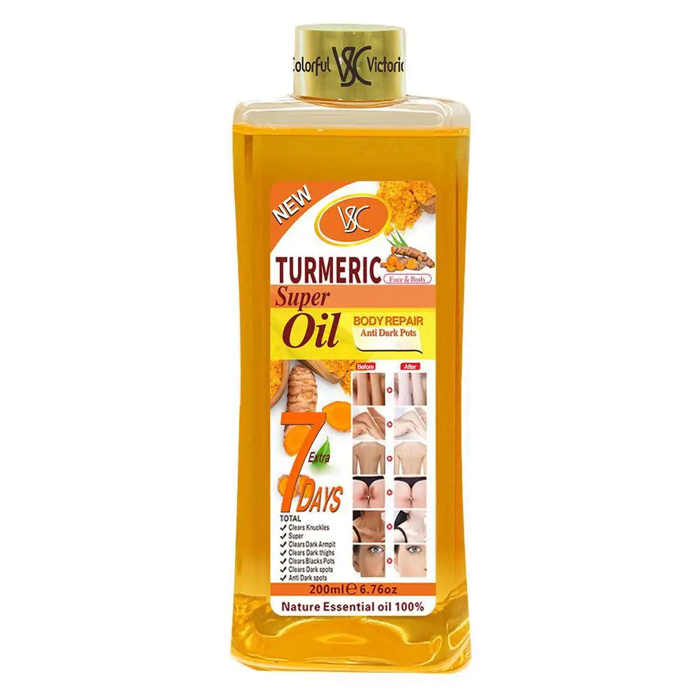 200ml Turmeric Essential Oil For Face & Body Moisturizing Hydrating Natural Rose Essential Oil Face Care Skin Care