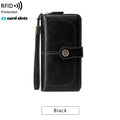 High Quality Women Wallet RFID Anti-theft Leather Wallets For Woman Long Zipper Large Ladies Clutch Bag Female Purse Card Holder