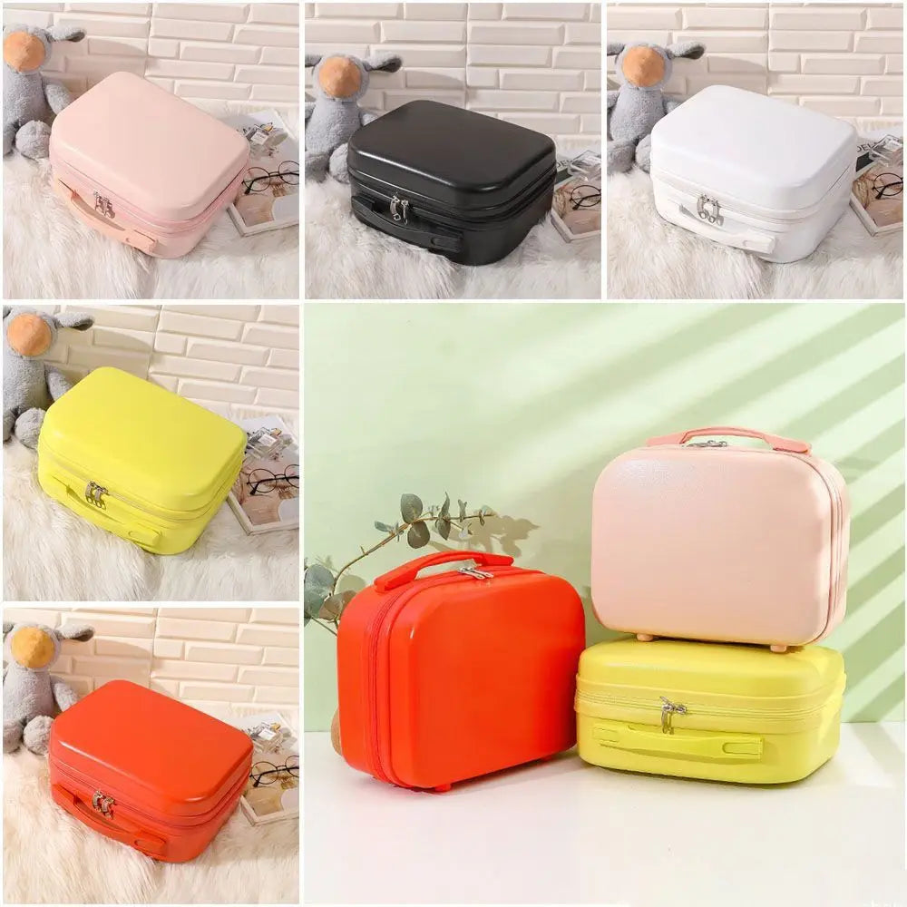 14 Inches Mini Women Carry On Suitcase Short Trip Travel Luggage Make Up Travel Bags
