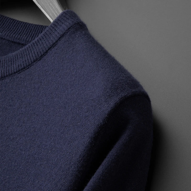 High end luxury brand sweater men personality trend ribbon striped round neck Knitwear autumn and winter Korean casual pullover