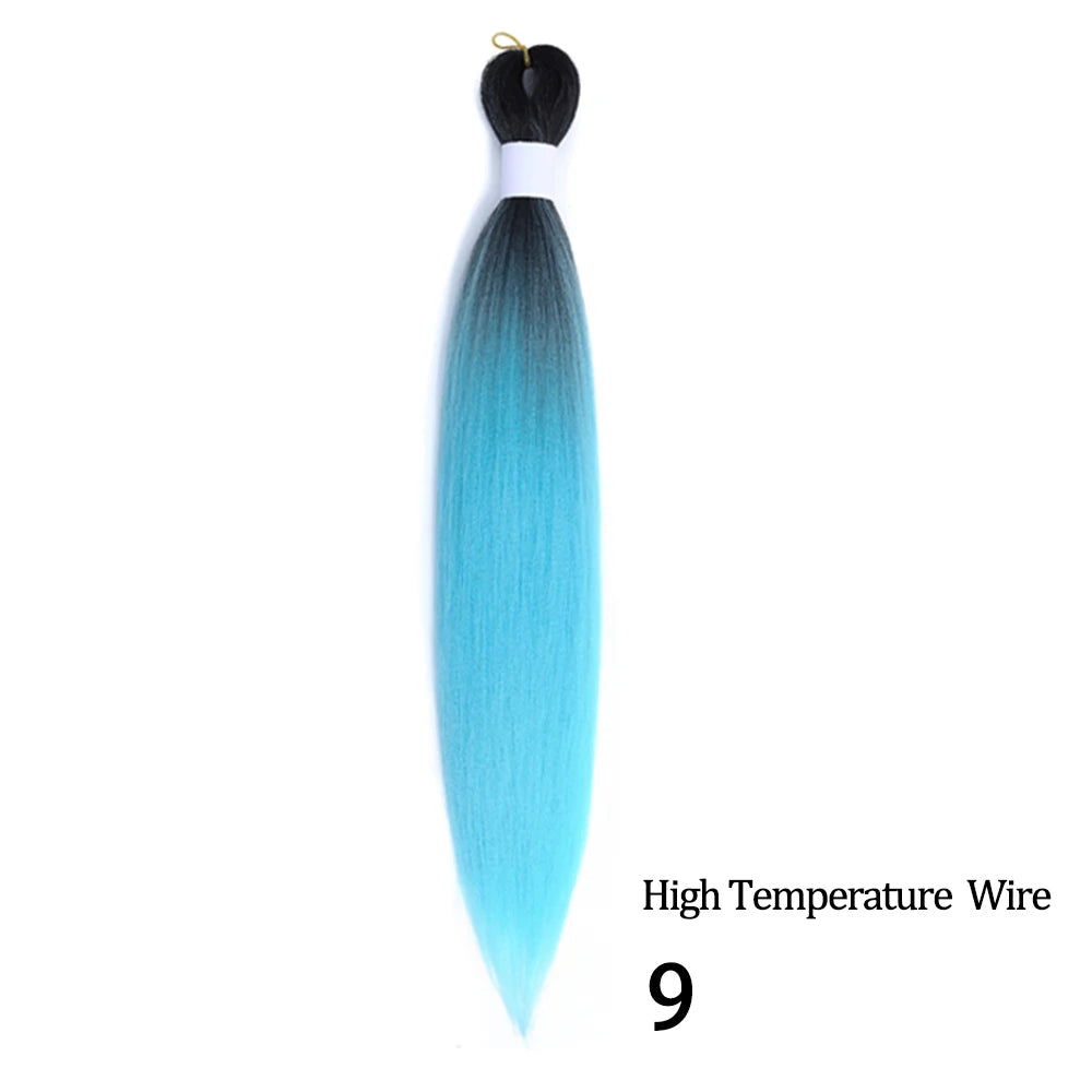 Chorliss Pre-Stretched Jumbo Braids — 24"/26" Synthetic Yaki Ombre (80–90 g, 105 Colors)