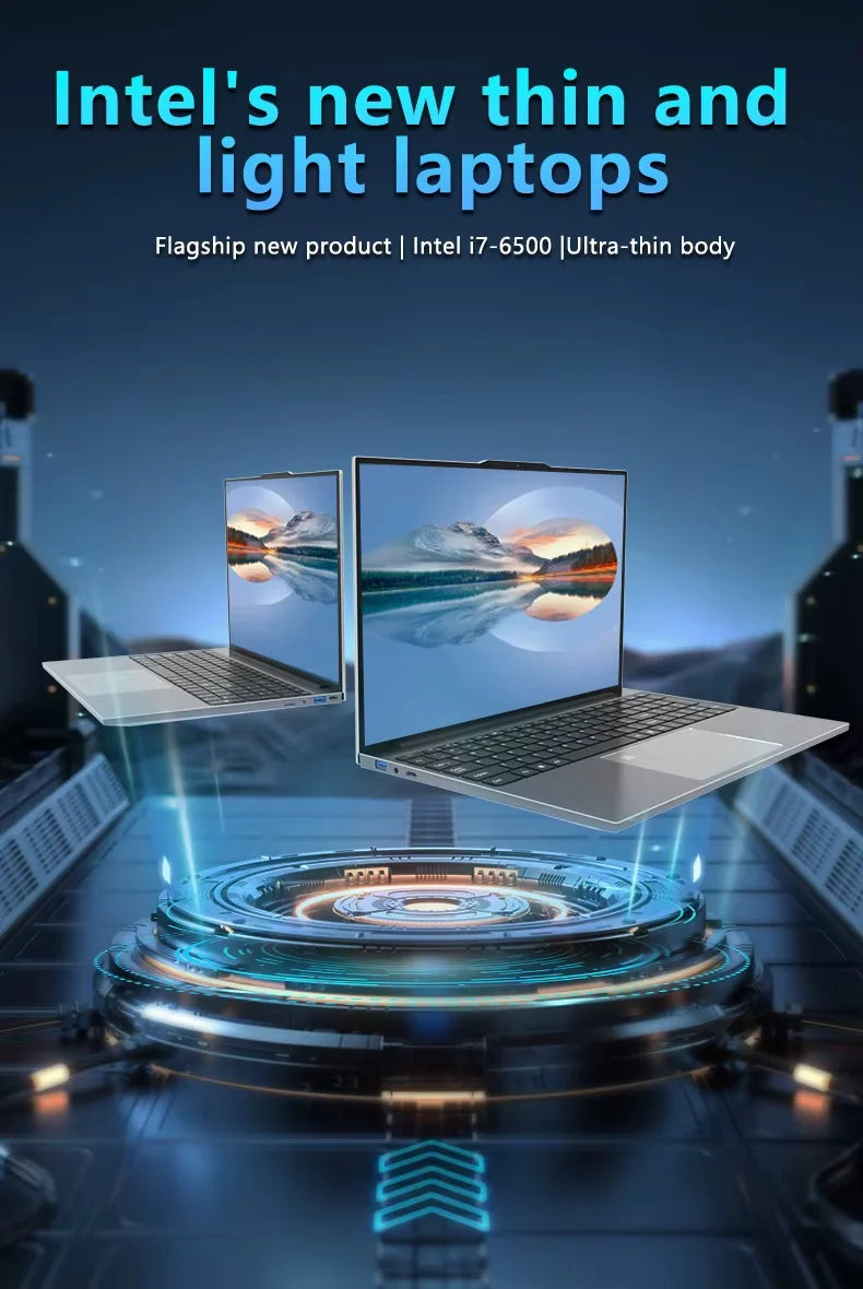 Erilles 15.6″ Laptop — Intel Core i7-6500U, 16GB DDR4, 1TB SSD, FHD IPS Display, Fingerprint Unlock, Backlit Keyboard, Windows 11