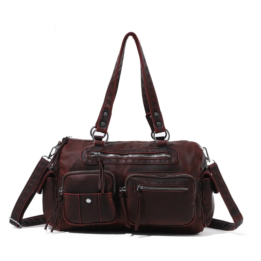 Venn Angel Women's Shoulder Bag Soft PU Handbg Fashion Tote Large Capacity Crossbody Shoulder Bag Snakeskin Handbag Purse