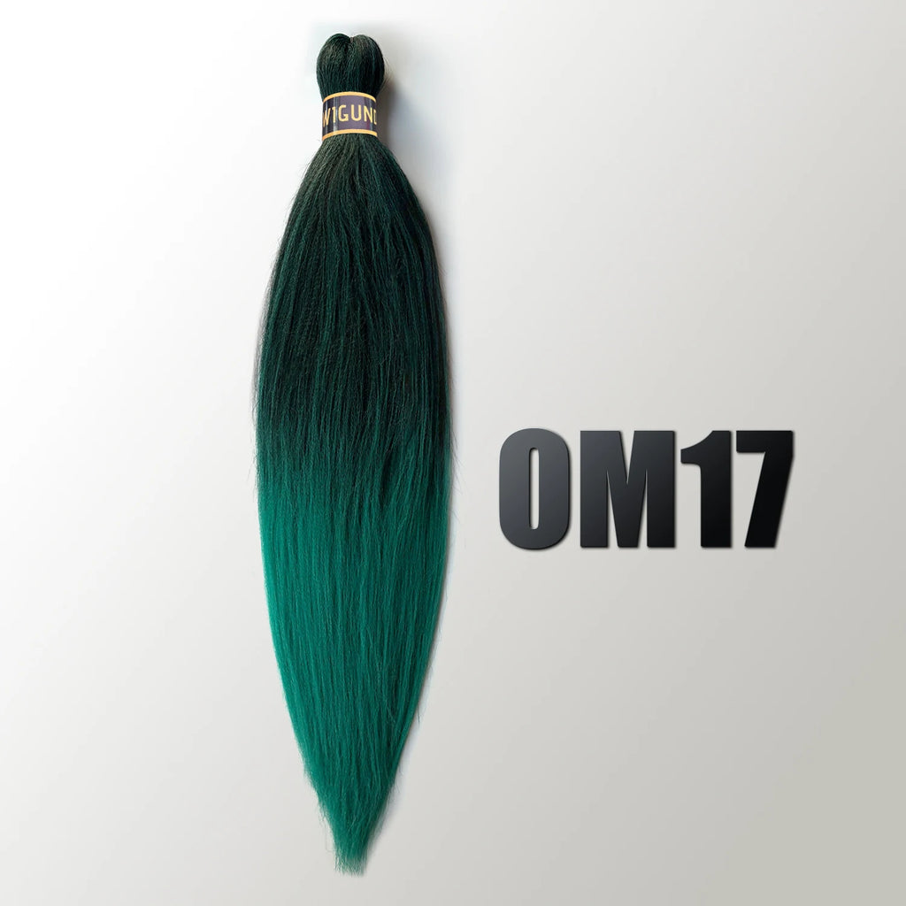 Wigundle Pre-Stretched Braiding Hair — EZ Crochet Yaki Straight (Flame-Retardant Kanekalon)