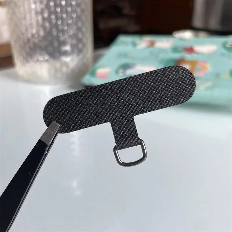 3/5pcs Phone T-shaped Strap Plates - Braid Lanyard Accessories for iPhone 12/13/14/15 & Xiaomi Cases, Weave Card