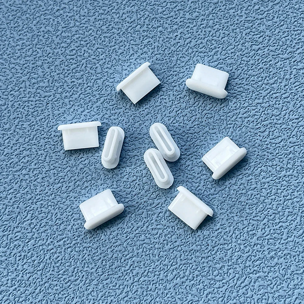 10/30/50PCS Type-C Silicone Dust Plugs Phone USB Charging Port Protector   Cover Type C Anti-dust Cap for Samsung Xiaomi Huawei