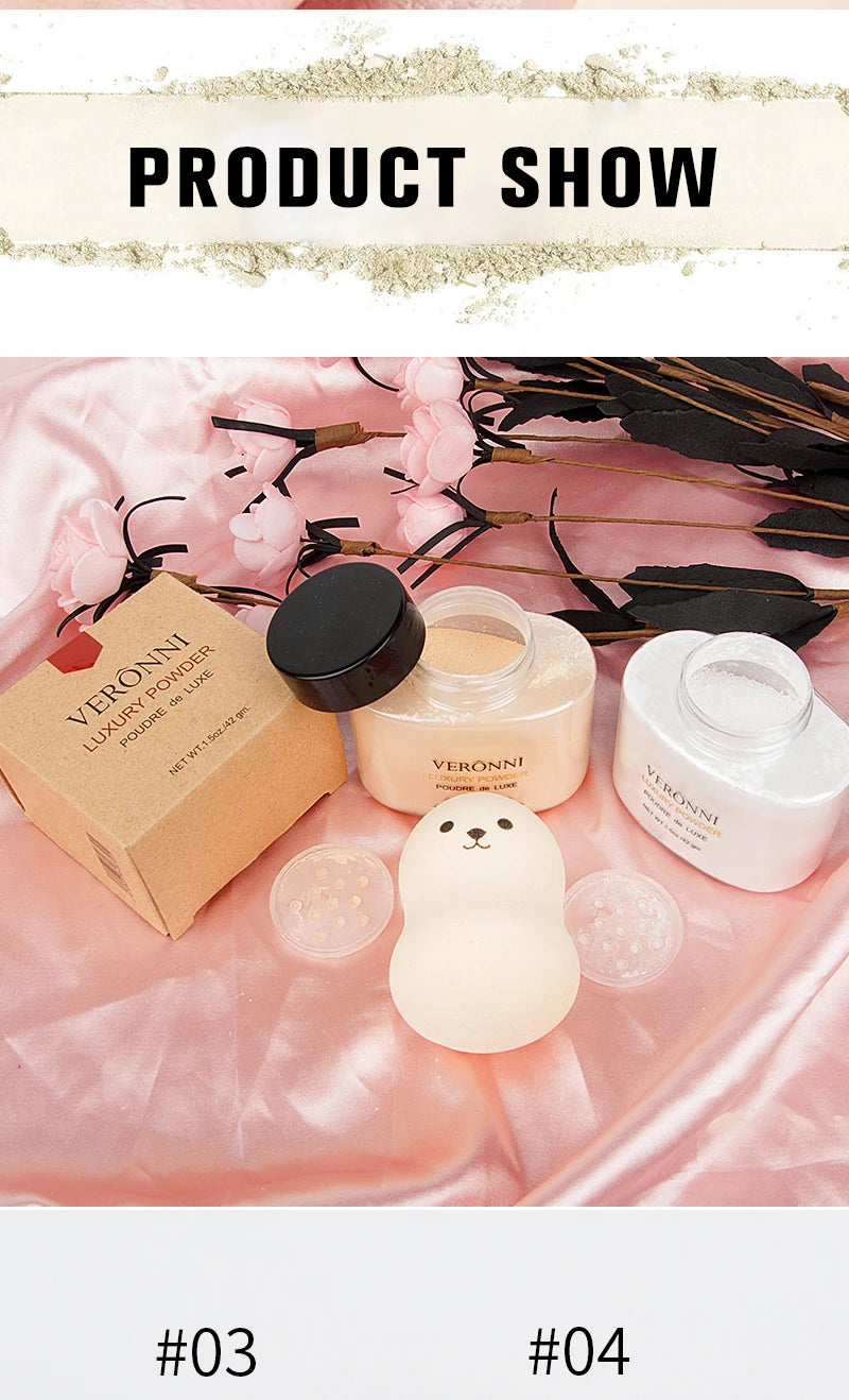 6 Colors Banana Luxury Powder for Women Face Foundation Banana Powder Bottles Loose Powder Authentic Oil-Control Beauty Make Up