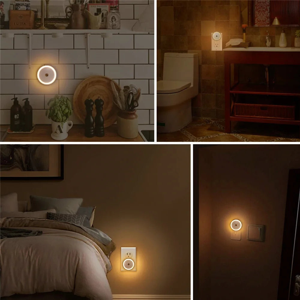 RXSFY Dusk-to-Dawn Plug-In LED Night Light (Auto-Dim)