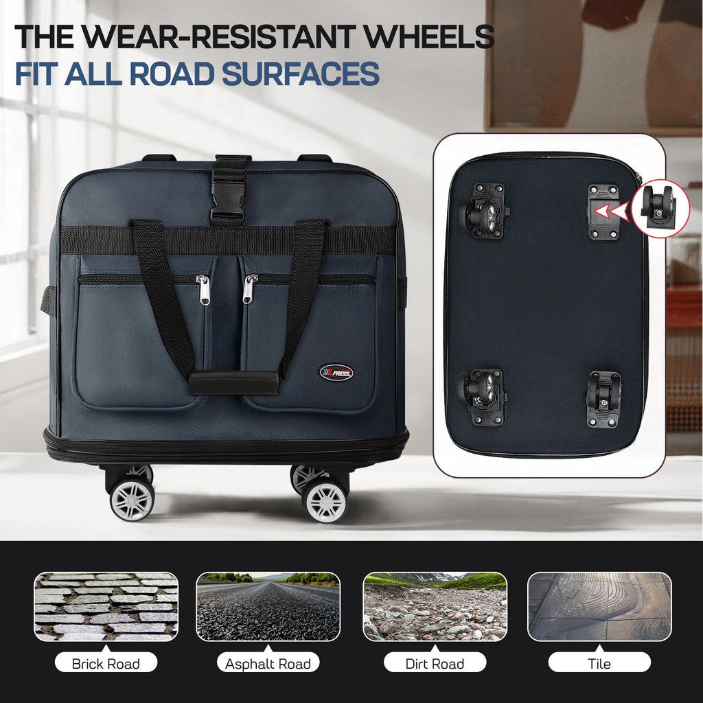 30/36/40 Inch Foldable Expandable Suitcase Bag Water-resistant Large Capacity Rolling Travel Luggage Bag For Moving Storage