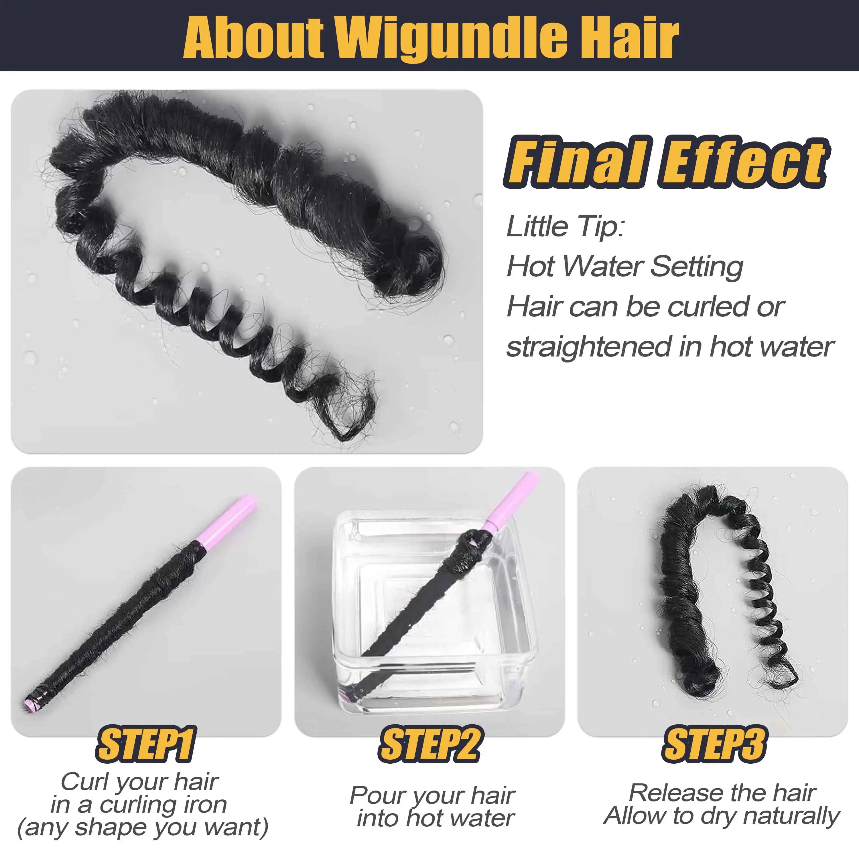 Wigundle Pre-Stretched Braiding Hair — EZ Crochet Yaki Straight (Flame-Retardant Kanekalon)