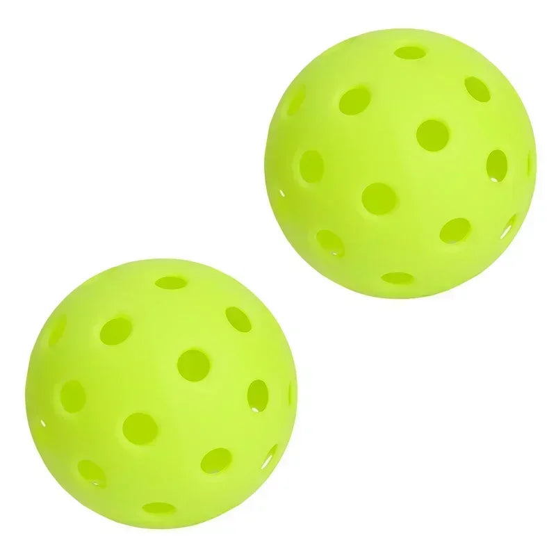 Outdoor Pickleball Balls — 40-Hole Tournament Standard (74 mm, PE Material)