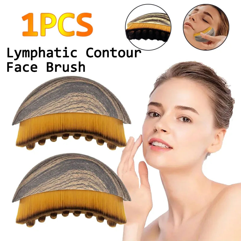 Lymphatic Contour Face Brush – Ergonomic Sculpting Drainage Massager (LBHL31)