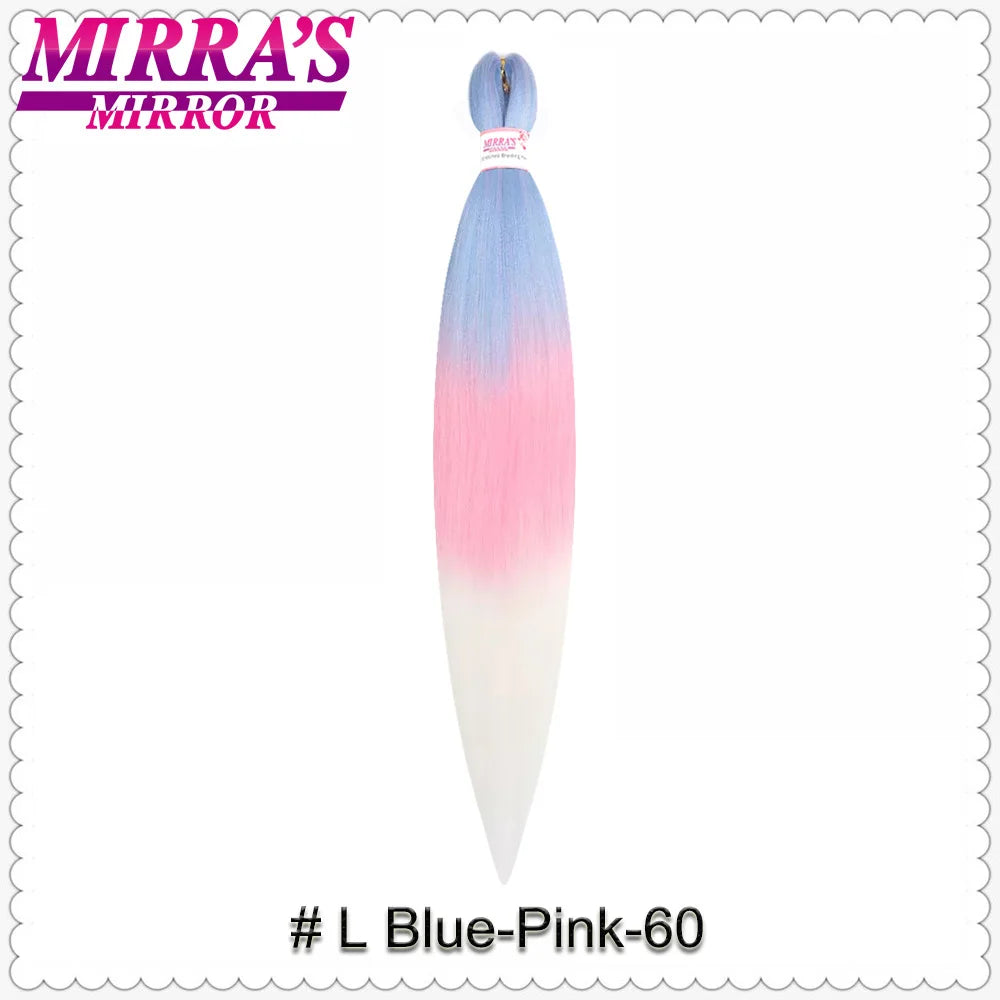 Corlorful Synthetic Jumbo Braids Hair Extensions 28 Inch Braiding Hair Pre Stretched Yellow Blue Green Red Pink Purple Braids