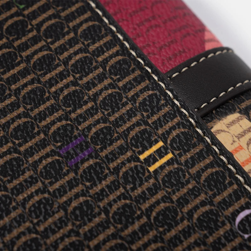 CH Chain Bag with Floral Letter Print Lock Design High Quality PU Material Women's 2025 Designer Shoulder Bag