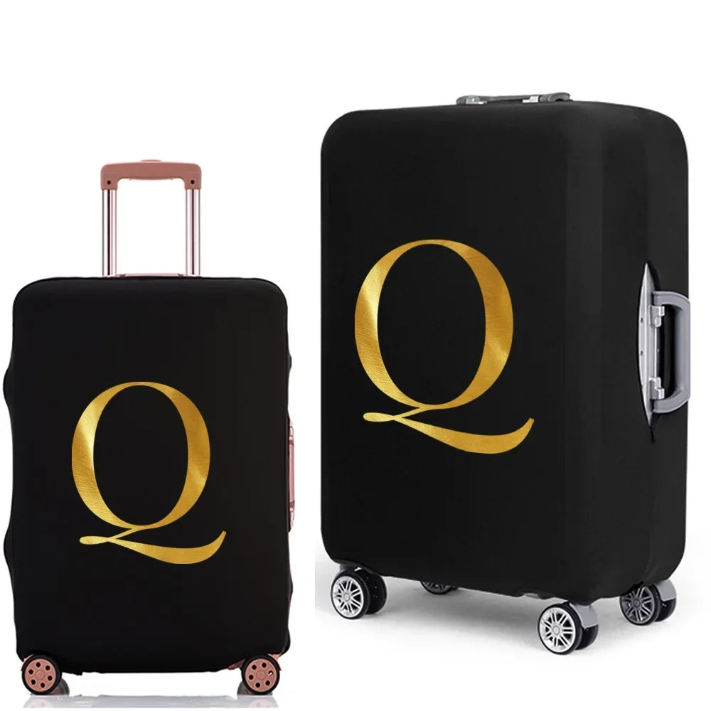 Letter Print Luggage Cover Thicker Suitcase Protective Case Trunk Case Apply Elastic Dust Case for 18" To 32" Travel Accessories