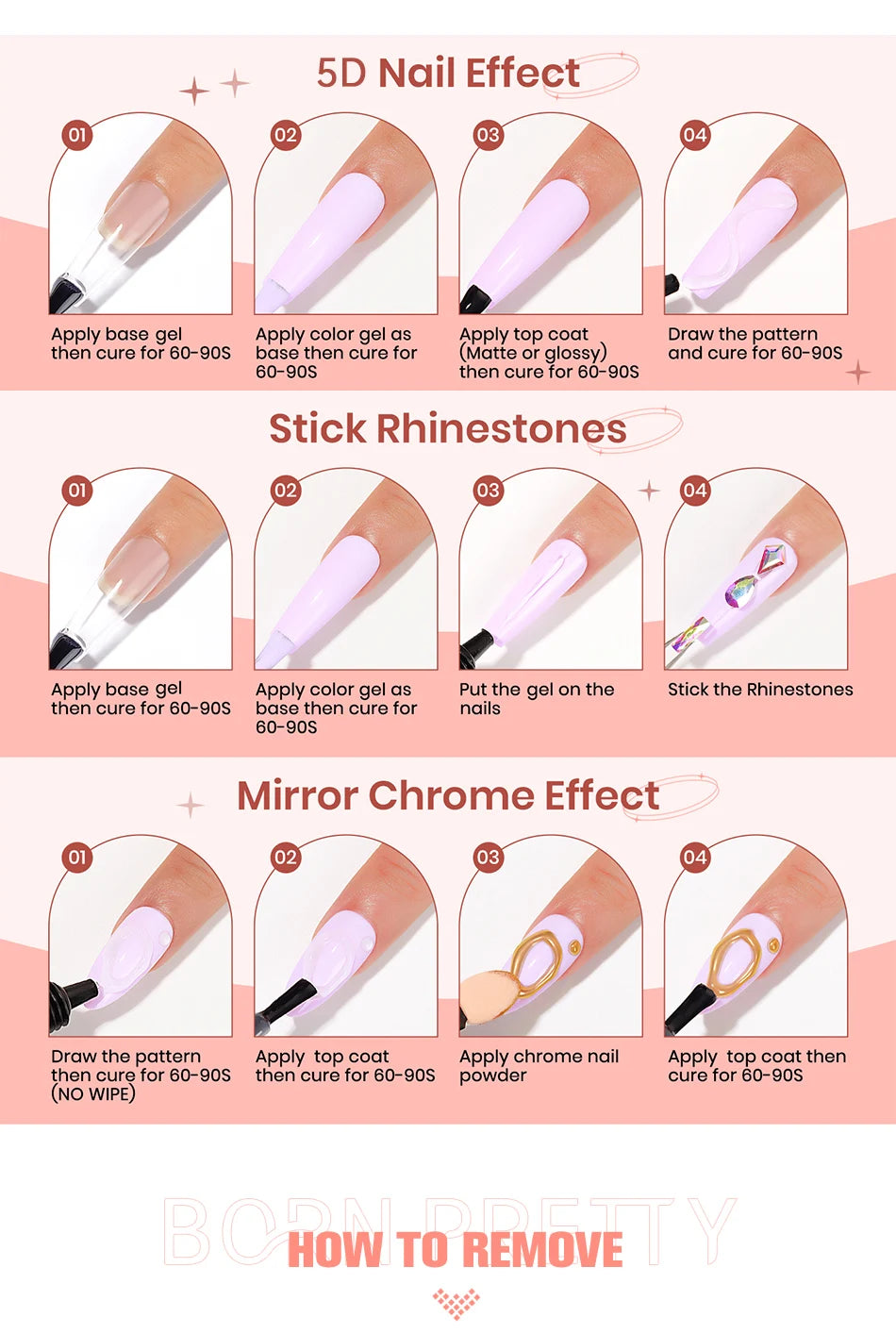 BORN PRETTY 5D Sculpting Nail Gel (8ml) – Emboss & Carve 3D Designs