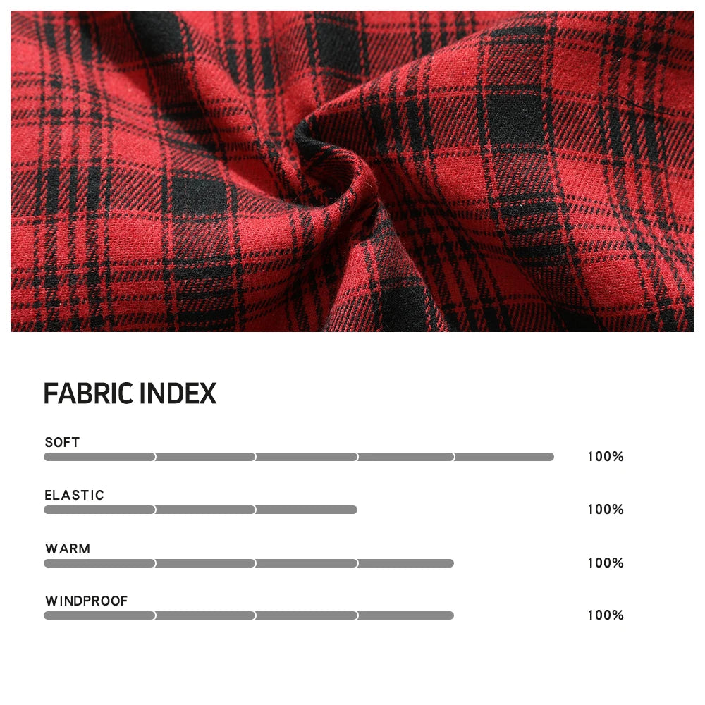 Men's Jackets Spring Flannel Lined Shirt Coat Shacket Casual Snap Button Overshirt Western Cowboy Style High Quality Top US Size