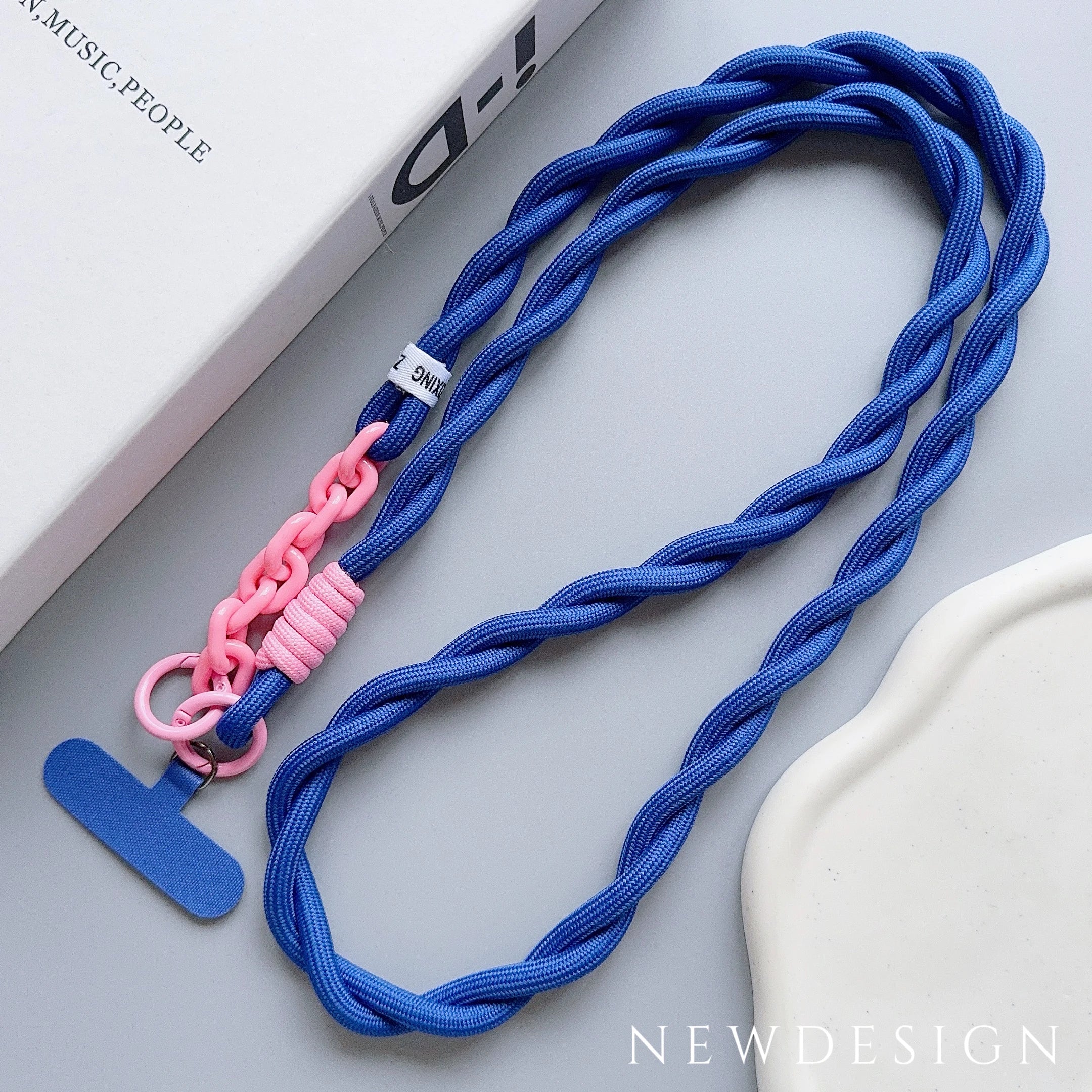 Cute Phone Lanyard Diameter Outdoor Universal Case Acrylic Crossbody Shoulder Card Neck Cord Clip Hang Anti-lost Wrist Strap