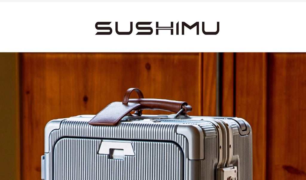 SUSHIMU Wide Trolley Luggage Front Opening Multi-Functional Women 20-Inch Small Lightweight Boarding Box 24-Inch Men's Suitcase