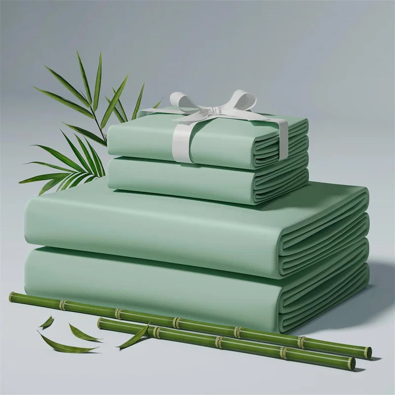 100% Organic Bamboo Bed Sheet Set – Silky, Breathable Hotel Luxury